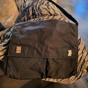 Gucci computer crossbody bag, black.  100% Authentic.